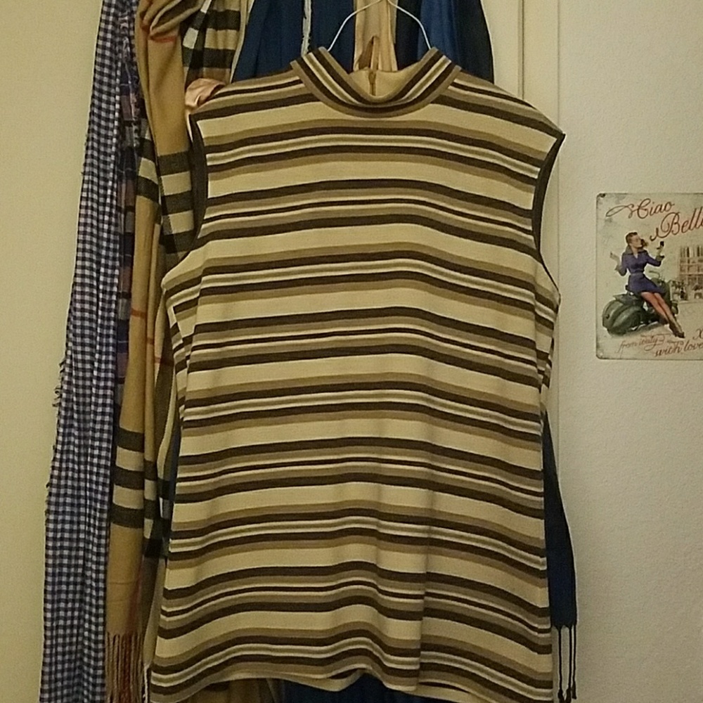 Vintage 60s polyster wool blend shell
